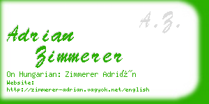 adrian zimmerer business card